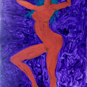 Dancer on Purple